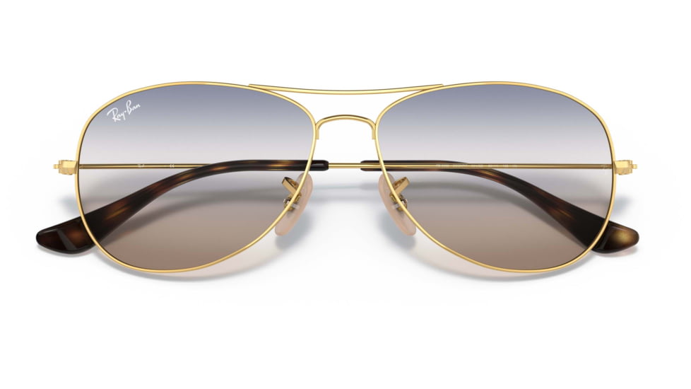 Ray-Ban Cockpit Sunglasses RB3362, Clear Gradient Blue Lenses, Arista, 56, RB3362-001-GD-56