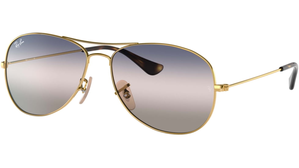 Ray-Ban Cockpit Sunglasses RB3362, Pink Gradient Blue Lenses, Arista, 56, RB3362-001-GE-56