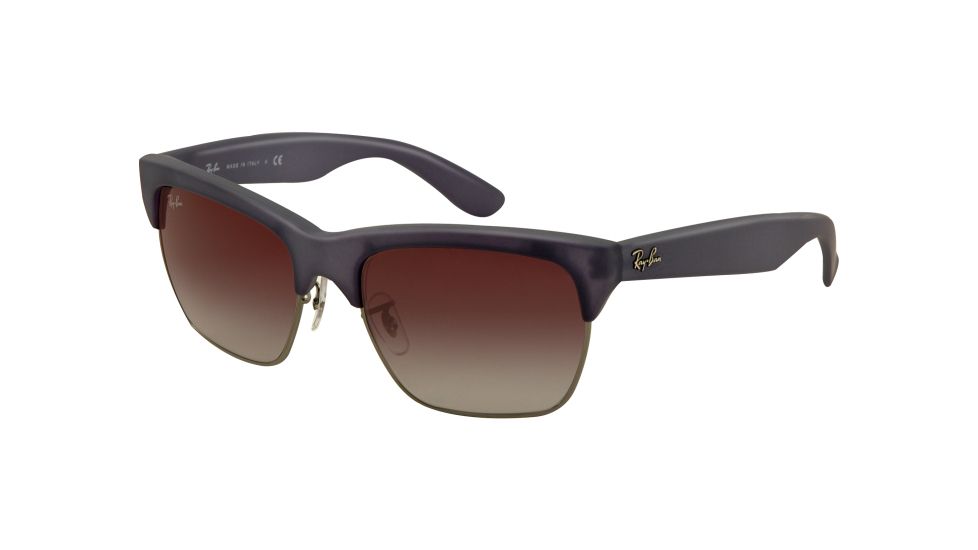 Ray-Ban DYLAN RB4186 Progressive Prescription Sunglasses RB4186-60028G-5719 - Lens Diameter 57 mm, Frame Color Blue/Gunmetal Rubber