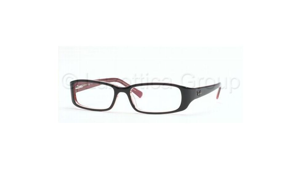 Ray-Ban Eyeglass Frames RX5063 2181-5216 - Black Top On White 