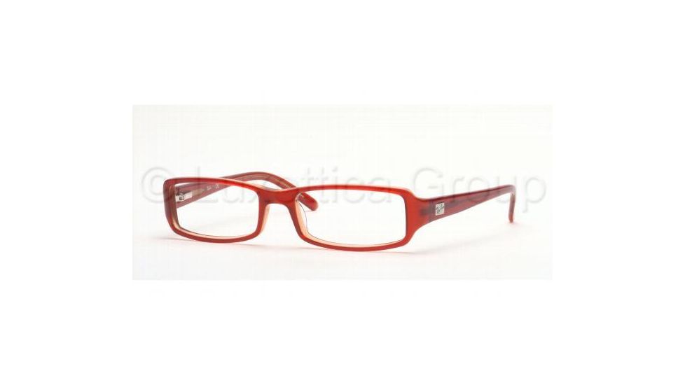 Ray-Ban Eyeglasses RX5083 with Rx Prescription Lenses, Red / Orange Ray Ban Frame 2182-5016