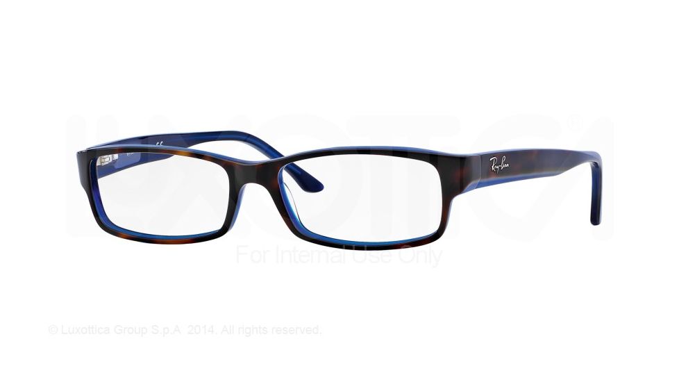Ray-Ban Eyeglasses RX5114 with Rx Prescription Lenses 5064-54 - Top Havana On Blue Frame