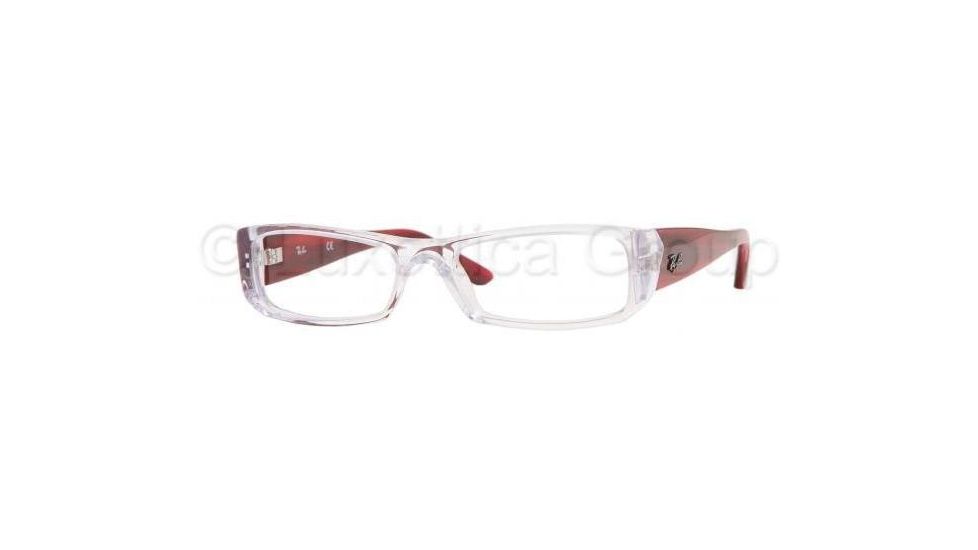 Ray-Ban Eyeglasses RX5125 with No-Line Progressive Rx Prescription Lenses 2292-5216 - Transparent-red Temple 