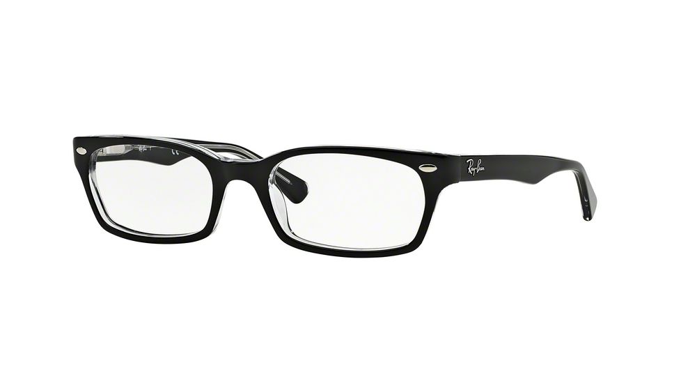 Ray-Ban Eyeglasses RX5150 with Rx Prescription Lenses 2034-48 - Top Black On Transparent Frame