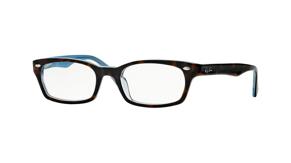 Ray-Ban Eyeglasses RX5150 with Rx Prescription Lenses 5023-50 - Top Havana On Tr Azure Frame