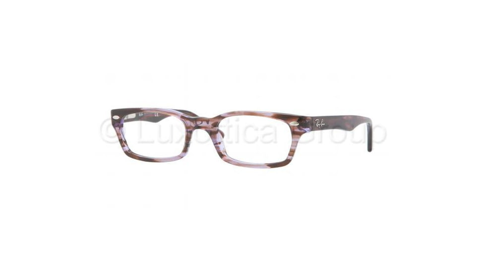 Ray-Ban Eyeglasses RX5150 with Rx Prescription Lenses 5165-5019 - Transparent Violet Brown Frame, Demo Lens Lenses