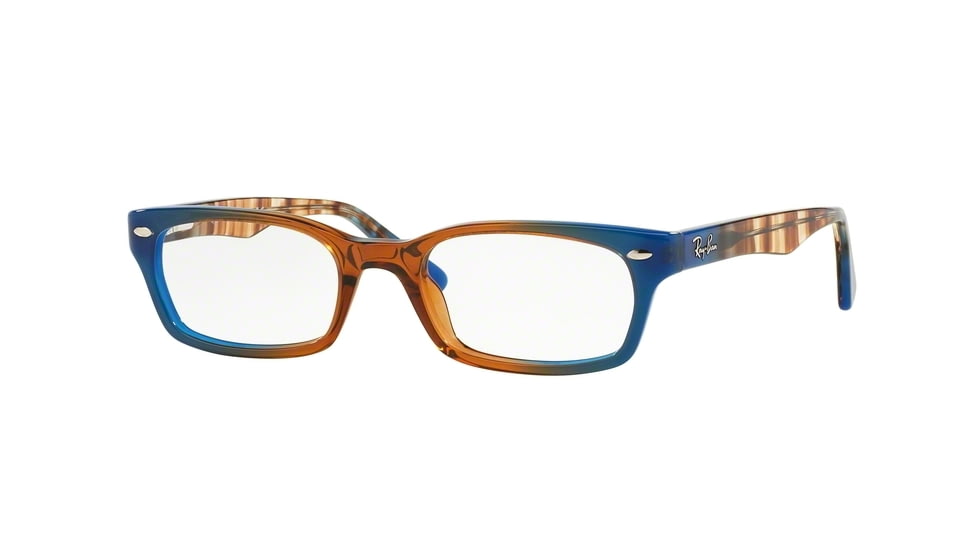 Ray-Ban Eyeglasses RX5150 with Rx Prescription Lenses 5488-48 - Gradient Brown On Blue Frame