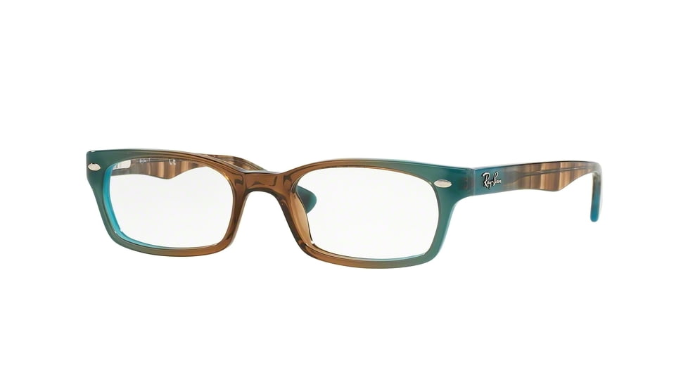 Ray-Ban Eyeglasses RX5150 with Rx Prescription Lenses 5490-48 - Gradient Brown On Azure Frame