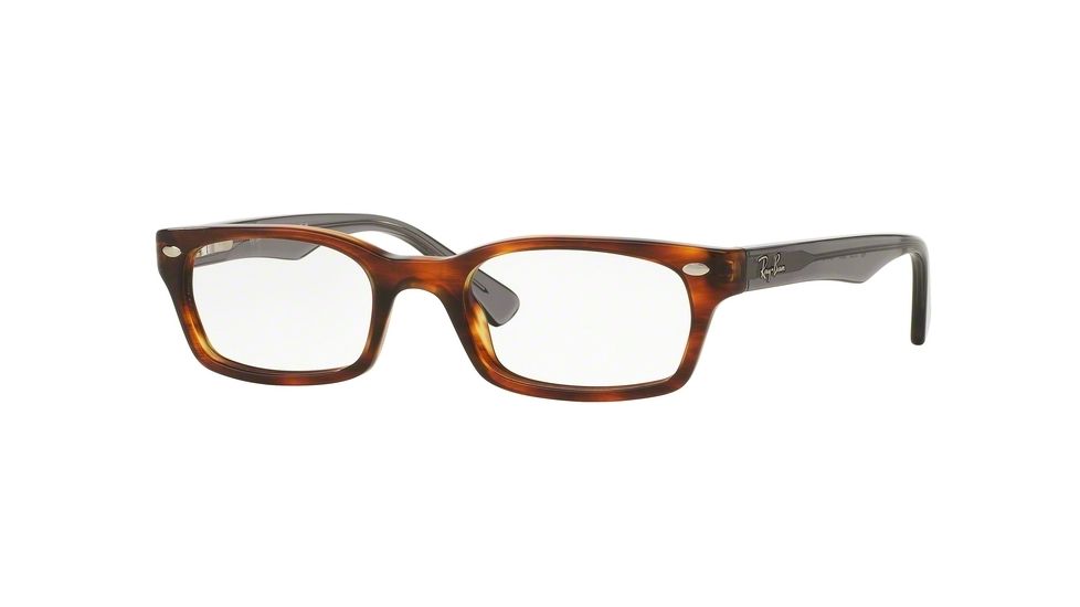 Ray-Ban Eyeglasses RX5150 with Rx Prescription Lenses 5607-48 - Striped Havana Frame