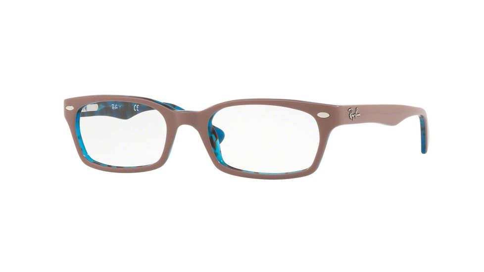 Ray-Ban Eyeglasses RX5150 with Rx Prescription Lenses 5715-48 - Top Light Brown On Havana Blue Frame