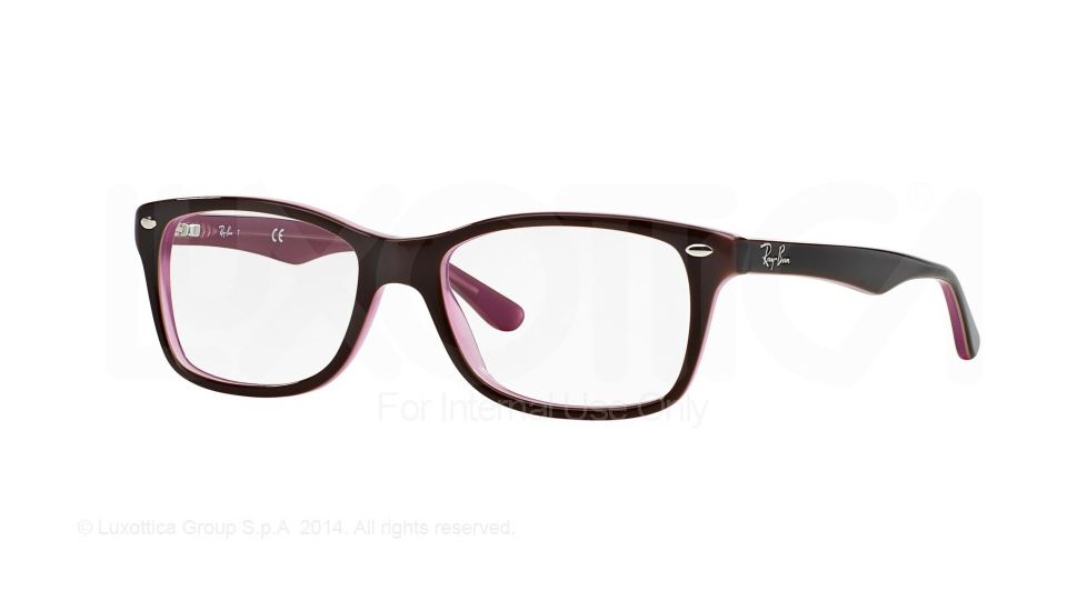 Ray-Ban Eyeglasses RX5228 with Rx Prescription Lenses 2126-53 - Brown/Pink Frame