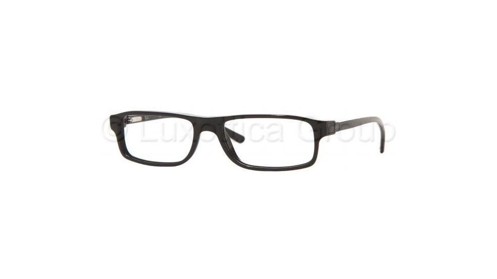 Ray-Ban RX5135 Bifocal Eyeglasses Shiny Black Frame w/ 53 mm Diameter Lenses, 2000-5316