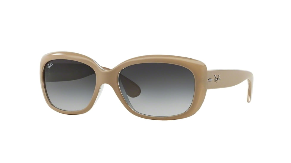 Ray-Ban Jackie OHH RB4101 Sunglasses with No-Line Progressive Rx Prescription Lenses RB4101-61728G-58 - Lens Diameter 58 mm, Frame Color Top Mat Beige On Trasparent