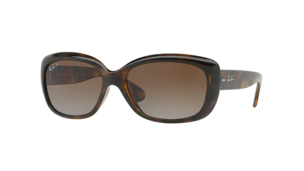 Ray-Ban Jackie OHH RB4101 Sunglasses with No-Line Progressive Rx Prescription Lenses RB4101-710-T5-58 - Lens Diameter 58 mm, Frame Color Light Havana