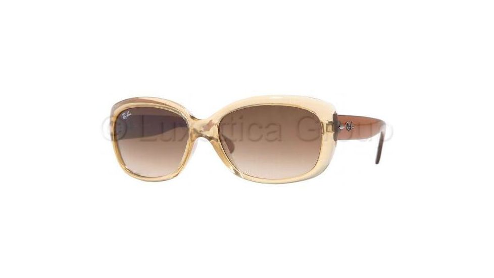 Ray-Ban Jackie OHH RB4101 Sunglasses with No-Line Progressive Rx Prescription Lenses RB4101-719-51-5817 - Lens Diameter: 58 mm, Frame Color: Light Brown