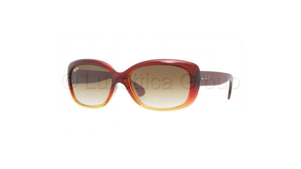 Ray-Ban Jackie OHH RB4101 Sunglasses with No-Line Progressive Rx Prescription Lenses RB4101-781-51-5817 - Lens Diameter: 58 mm, Frame Color: Gradient Brown On Yellow