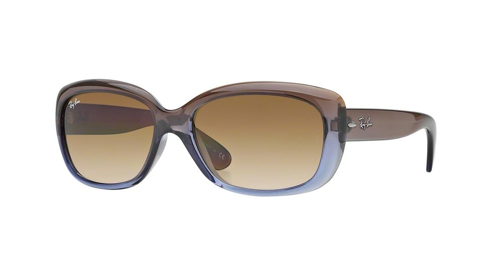 Ray-Ban Jackie OHH RB4101 Sunglasses with No-Line Progressive Rx Prescription Lenses RB4101-860-51-58 - Lens Diameter 58 mm, Frame Color Brown Gradient Lilac