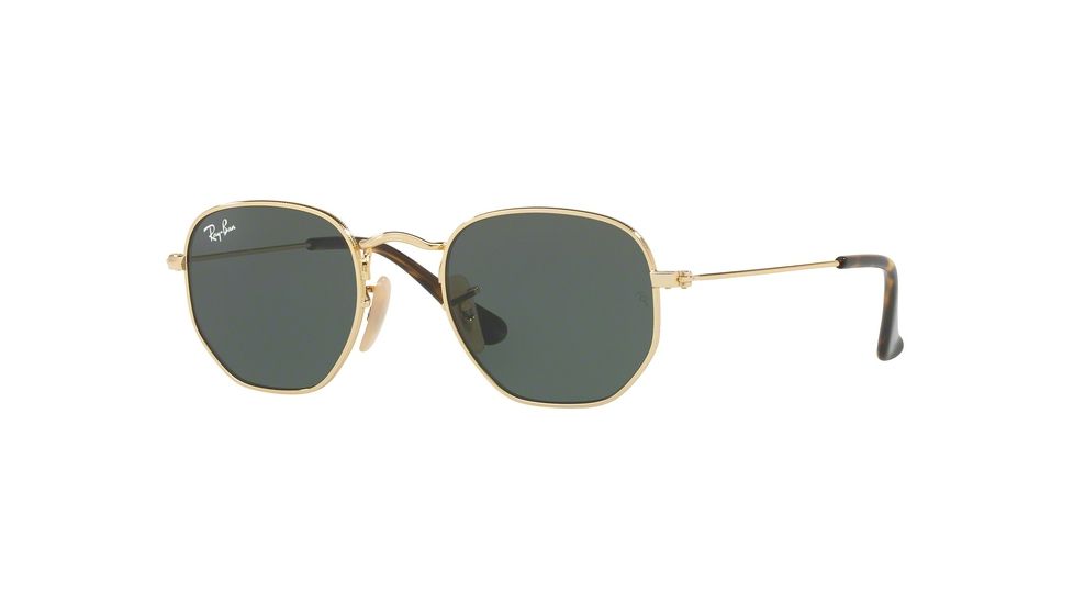 Ray-Ban JUNIOR HEXAGONAL RJ9541SN Prescription Sunglasses, 44mm, Gold, RJ9541SN-223-71-44-SV