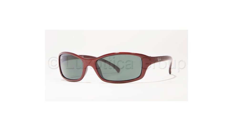 Ray-Ban Junior RJ 9019S Sunglasses Styles - Dark Metallic Red Frame / Green Lenses, 101-71-5315