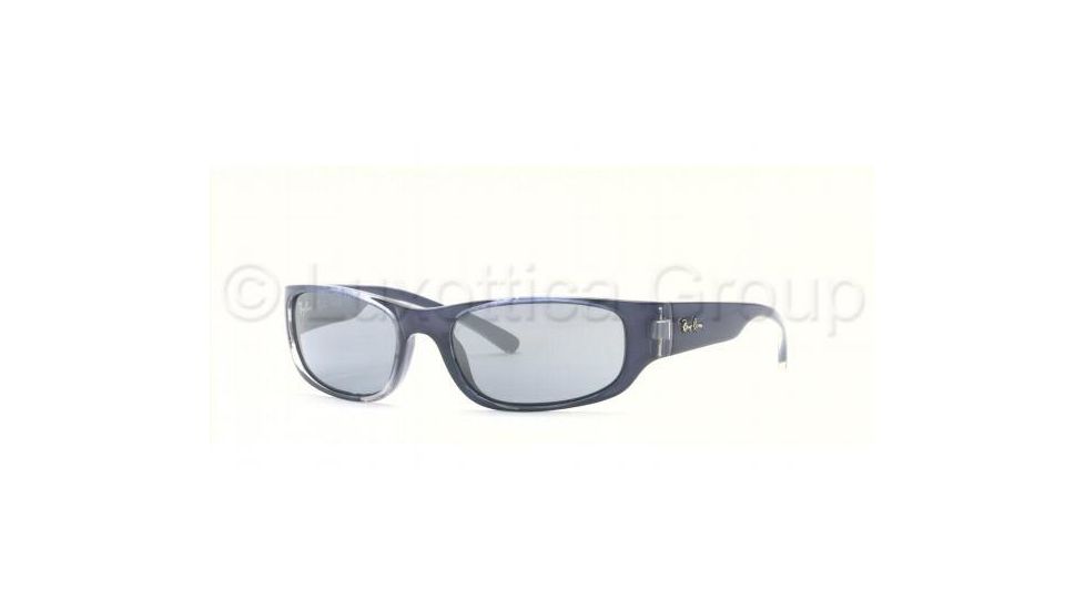 Ray-Ban Junior RJ9034S SV Prescription Sunglasses - Dark Blue Transparent Blue Silver Gradient Frame / 49 mm Prescription Lenses, 128-7C-4915