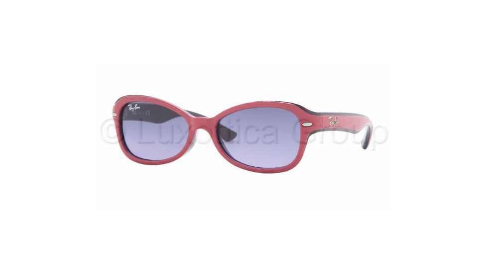 Ray-Ban Junior RJ9044S Progressive Sunglasses - Fuchsia Top On Metallized Blue Frame / 47 mm Prescription Lenses, 147-90-4715