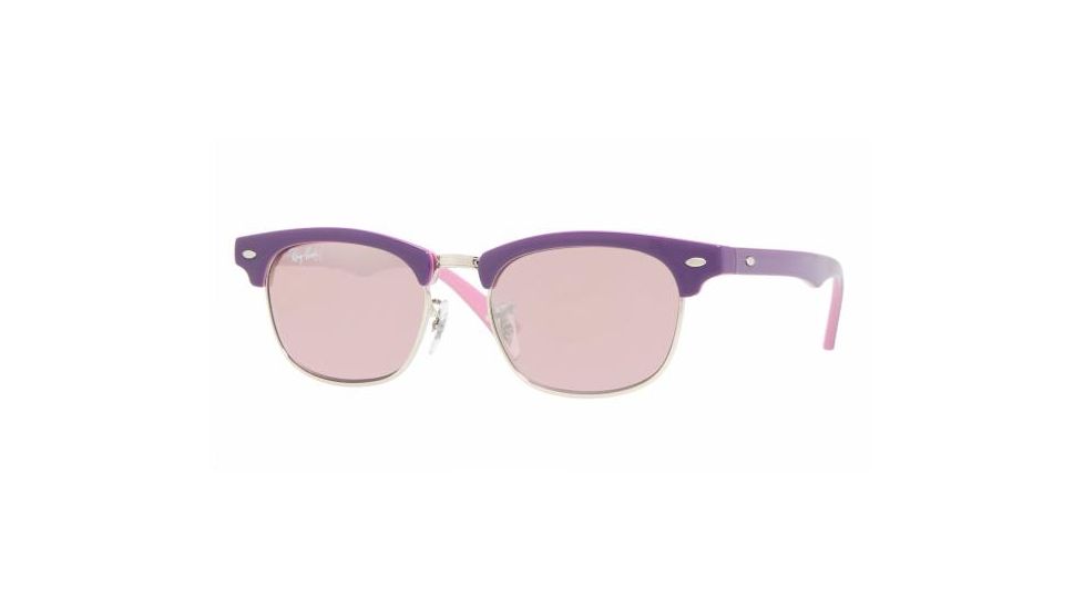 Ray-Ban Junior RJ9050S Progressive Sunglasses - Top Violet On Pink Frame / 45 mm Prescription Lenses, 179-7E-4516