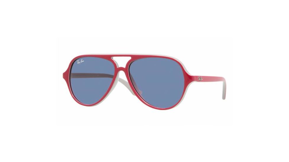 Ray Ban Junior RJ9049S #177/90 - Top Red / Fuxia On Gray Frame, Blue Lenses