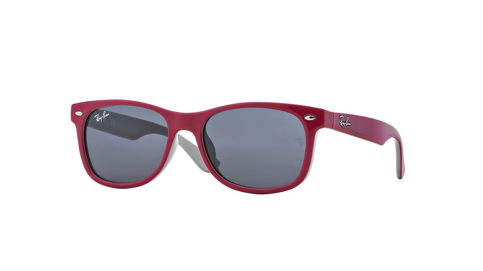 Ray-Ban RJ9052S Single Vision Prescription Sunglasses RJ9052S-177-87-4715 - Lens Diameter: 47 mm, Frame Color: Top Red / Fuxia On Gray