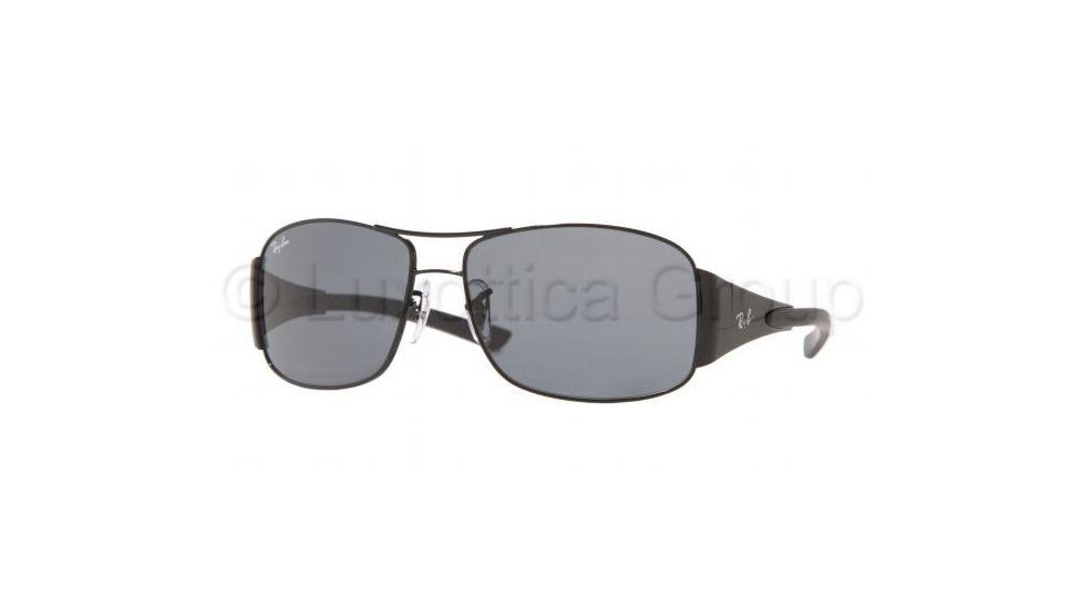 Ray-Ban Junior RJ9516S Bifocal Sunglasses - Shiny Black Frame w/ Gray 55 mm Diameter Lenses, 220-87-5514