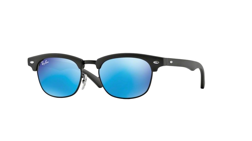 Ray-Ban Junior RJ9050S Sunglasses for Kids with No-Line Progressive Rx Prescription Lenses RJ9050S-100S55-45 - Lens Diameter 45 mm, Frame Color Matte Black