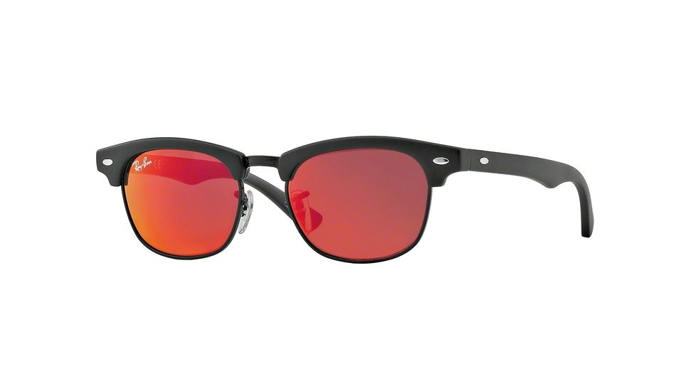 Ray-Ban Junior RJ9050S Sunglasses for Kids with No-Line Progressive Rx Prescription Lenses RJ9050S-100S6Q-45 - Lens Diameter 45 mm, Frame Color Matte Black