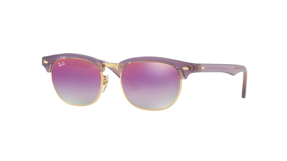 Ray-Ban Junior RJ9050S Sunglasses for Kids with No-Line Progressive Rx Prescription Lenses RJ9050S-7036A9-47 - Lens Diameter 47 mm, Frame Color Trasparent Violet