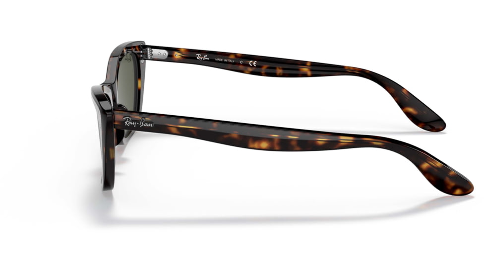 Ray-Ban Lady Burbank RB2299 Sunglasses, Green Lenses, Havana, 52, RB2299-902-31-52