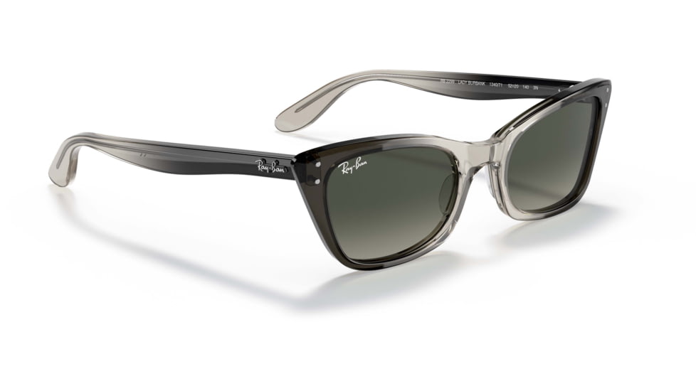 Ray-Ban Lady Burbank RB2299 Sunglasses, Grey Gradient Lenses, Transparent Gray, 52, RB2299-134071-52