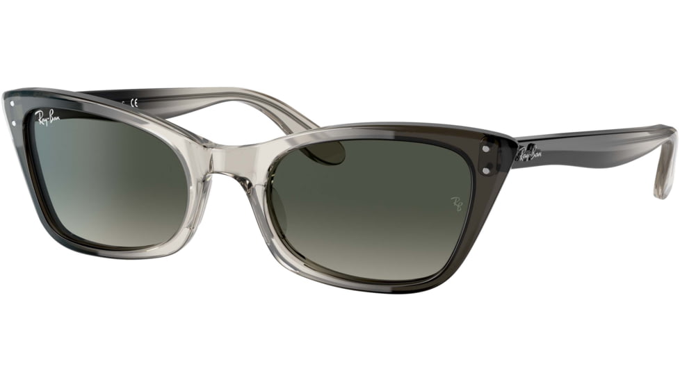 Ray-Ban Lady Burbank RB2299 Sunglasses, Grey Gradient Lenses, Transparent Gray, 52, RB2299-134071-52
