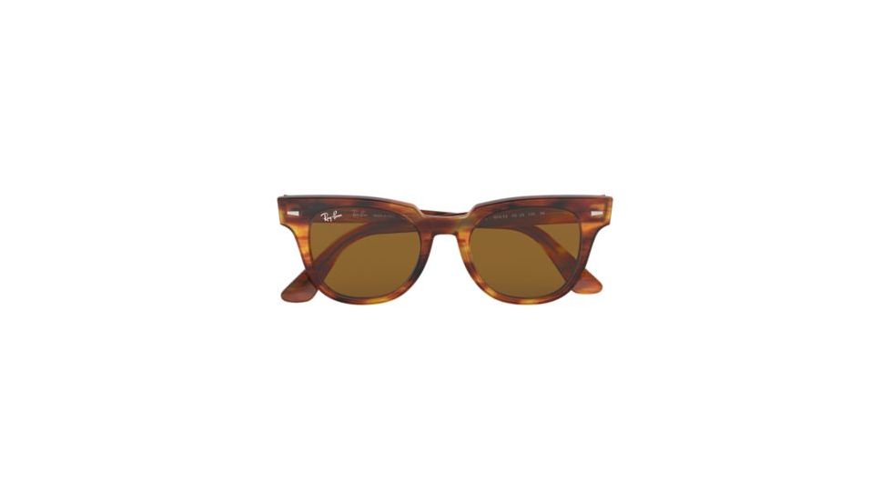 Ray-Ban METEOR RB2168 Progressive Prescription Sunglasses, 50mm, Stripped Havana, RB2168-954-33-50-PRO
