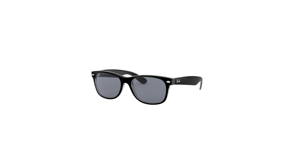Ray-Ban New Wayfarer Bifocal Sunglasses, 55mm, Black/Transparent, RB2132-6398U0-55-BI