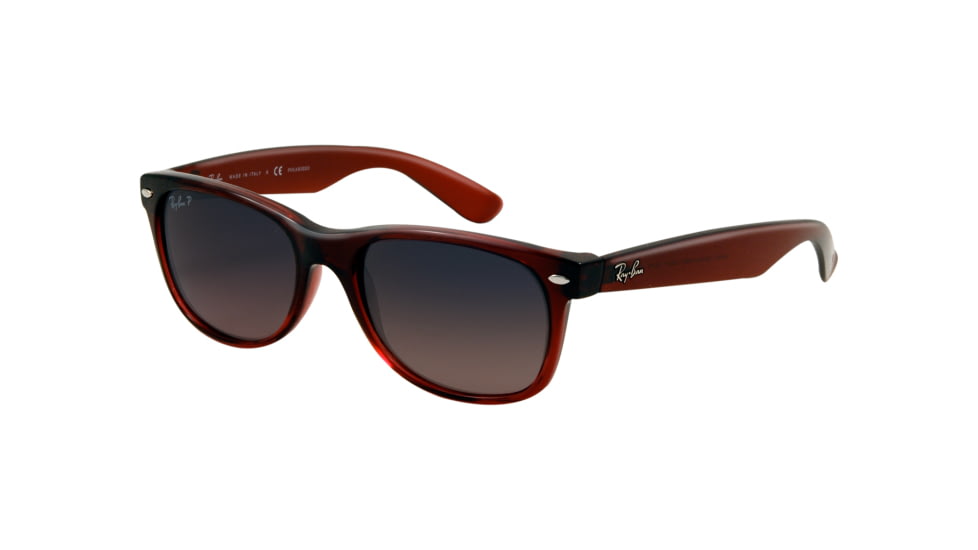 Ray-Ban New Wayfarer Bifocal Sunglasses RB2132 with Lined Bi-Focal Rx Prescription Lenses RB2132-843-77-5218 - Lens Diameter: 52 mm, Frame Color: Brown Gradient On Antique