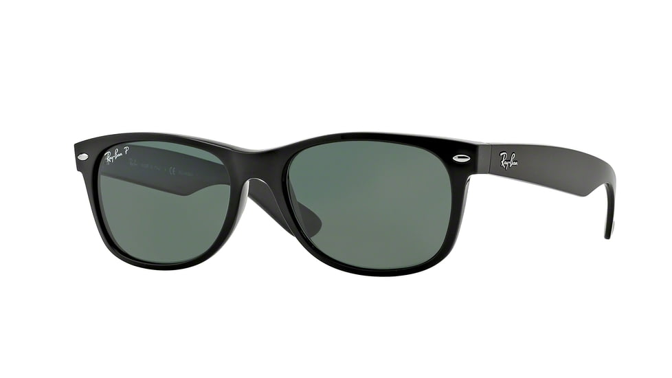 Ray-Ban New Wayfarer Bifocal Sunglasses RB2132 with Lined Bi-Focal Rx Prescription Lenses RB2132-901-58-5218 - Lens Diameter: 52 mm, Frame Color: Black
