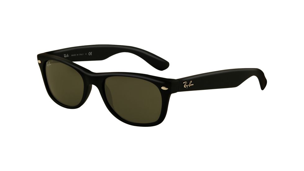 Ray-Ban RB2132 Bifocal Sunglasses - Black Rubber Frame / 55 mm Prescription Lenses, 622-5518