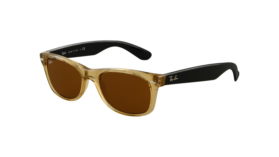 Ray-Ban RB2132 Bifocal Sunglasses - Honey Frame / 55 mm Prescription Lenses, 945L-5518