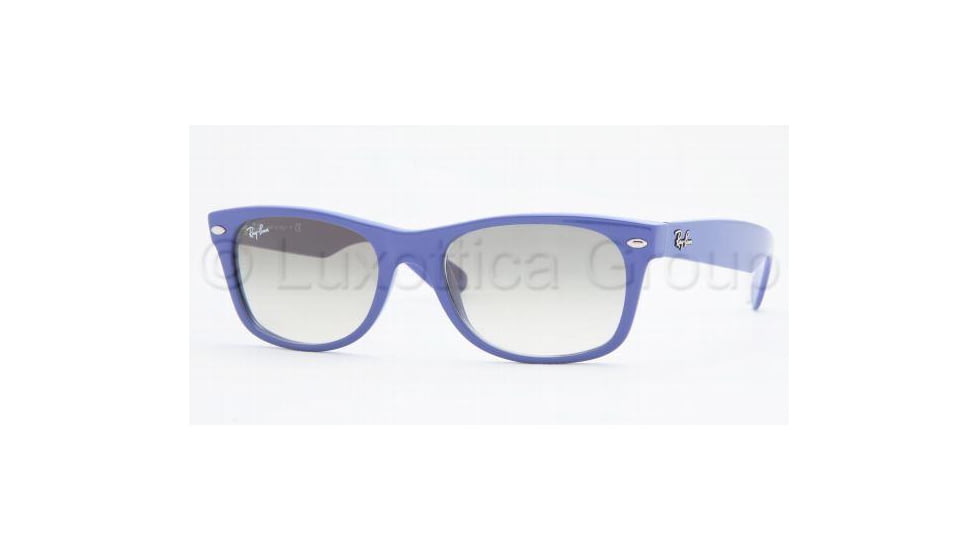 Ray-Ban New Wayfarer Bifocal Sunglasses RB2132 with Lined Bi-Focal Rx Prescription Lenses RB2132-756-32-5218 - Lens Diameter: 52 mm, Frame Color: Violet