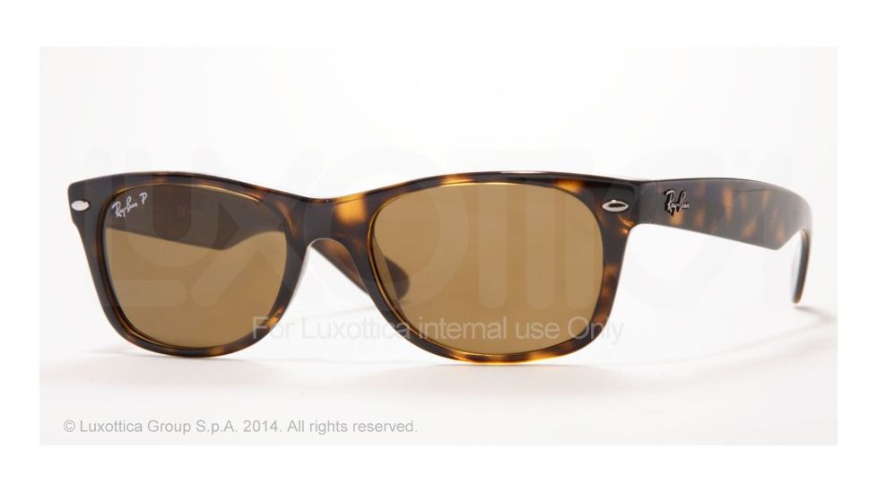 Ray-Ban New Wayfarer Bifocal Sunglasses RB2132 with Lined Bi-Focal Rx Prescription Lenses RB2132-902-57-55 - Lens Diameter 55 mm, Frame Color Tortoise