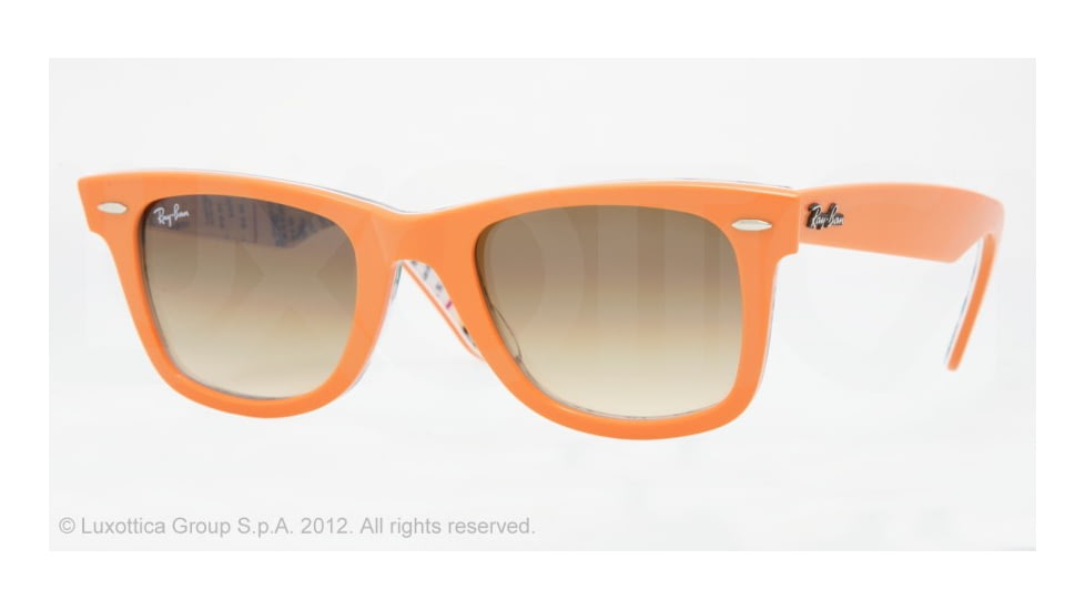 Ray-Ban RB2140 SV Prescription Sunglasses - Orange/Subway Crystal Brown Gradient Frame / 50 mm Prescription Lenses, 102951-5022