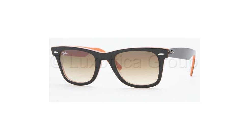 Ray-Ban Original Wayfarer Prescription Sunglasses RB2140  RB2140-100251-4722 - Frame Color: Top Black On Transparent Orange, Lens Diameter: 47 mm