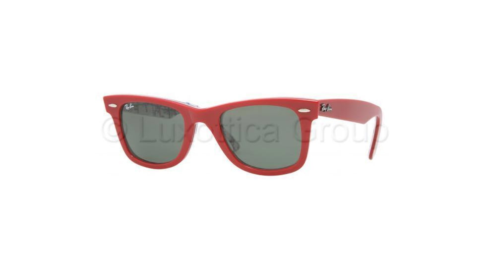 Ray-Ban Original Wayfarer Prescription Sunglasses RB2140  RB2140-1031-5022 - Lens Diameter: 50 mm, Frame Color: Red / Subway