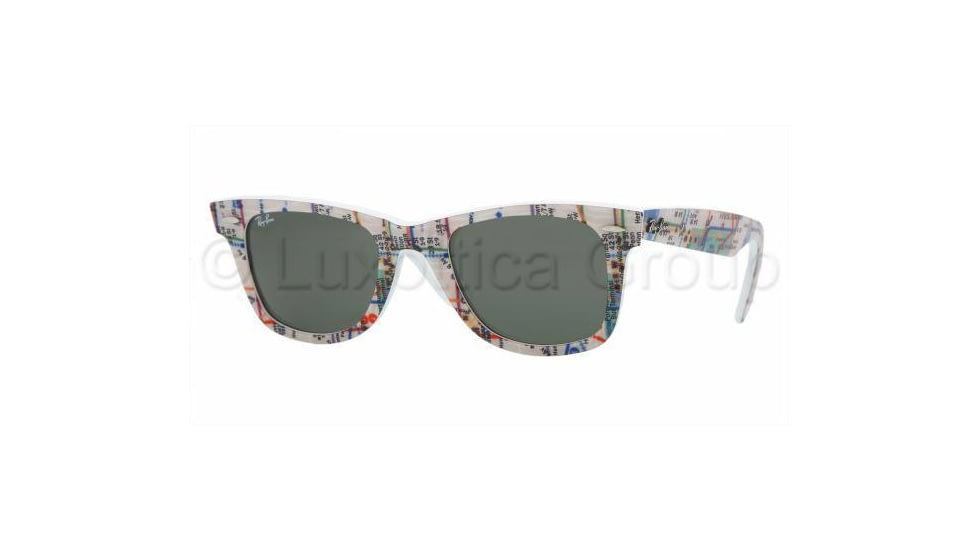 Ray-Ban Original Wayfarer Prescription Sunglasses RB2140  RB2140-1033-4722 - Frame Color: Subway / White, Lens Diameter: 47 mm