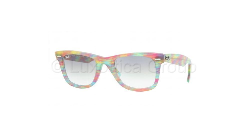 Ray-Ban Original Wayfarer Prescription Sunglasses RB2140  RB2140-104132-5022 - Lens Diameter: 50 mm, Frame Color: Pink / Ruled Yellow