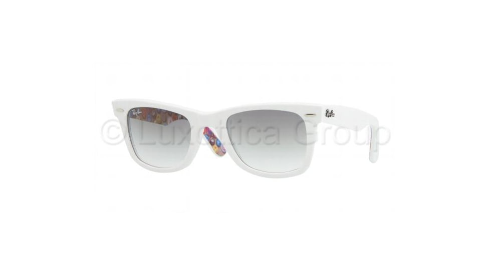 Ray-Ban Original Wayfarer Prescription Sunglasses RB2140  RB2140-105032-5022 - Lens Diameter: 50 mm, Frame Color: Buttons Pins Top White