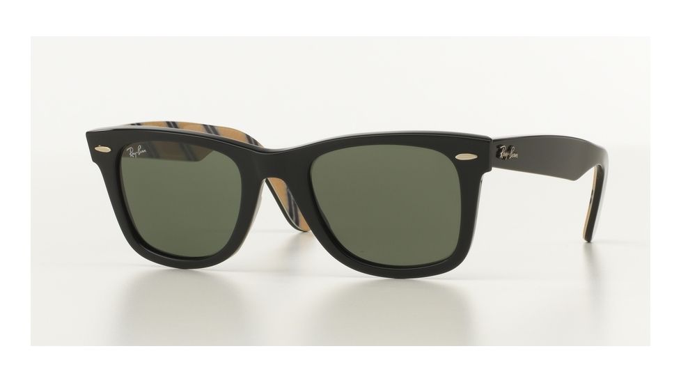 Ray-Ban Original Wayfarer Prescription Sunglasses RB2140 RB2140-1074-5022 - Frame Color: Black Grey, Lens Diameter: 50 mm